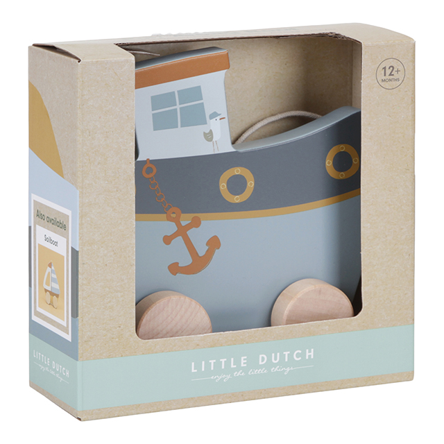 Little Dutch puidust laevake- nöörist tõmmatav FSC - Pilt 2