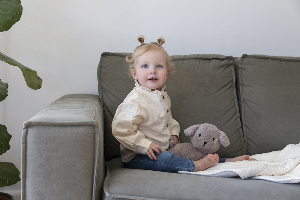 Little Dutch kaisukutsu Snuffie 25 cm ´Fluffy Taupe´ - Image 8