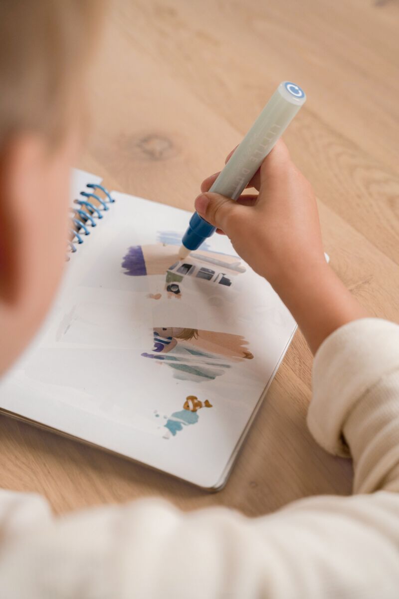 Little Dutch veepliiatsiga värviraamat ´Jim & Friends´ - Image 3