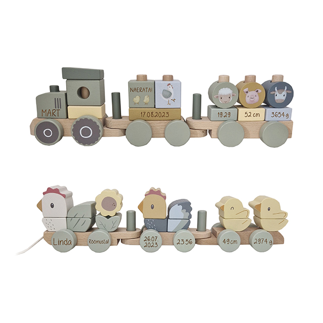 Little Dutch mängurong traktor ´Little Farm´ FSC graveeringuga - Image 2