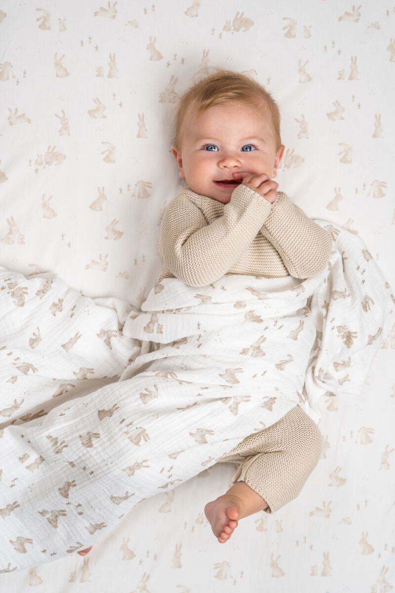 Little Dutch voodipesukomplekt 'Baby Bunny' 100x140 cm + 40x60 cm - Image 6