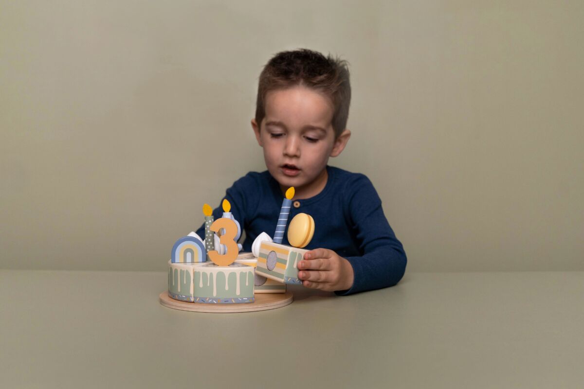 Little Dutch puidust mängutort ´Blue´ FSC - Image 7