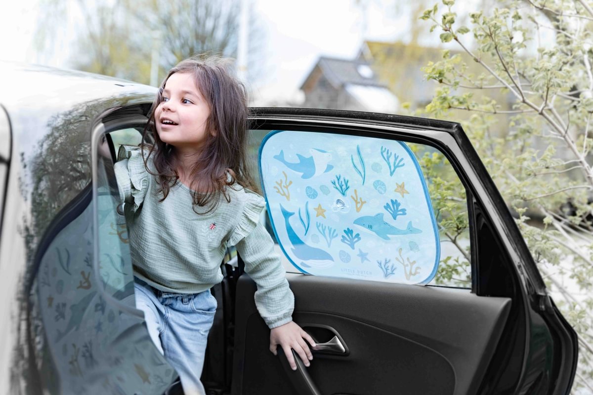 Little Dutch Päikesesirmid autosse ´Ocean Dreams Blue´ 2tk - Image 2