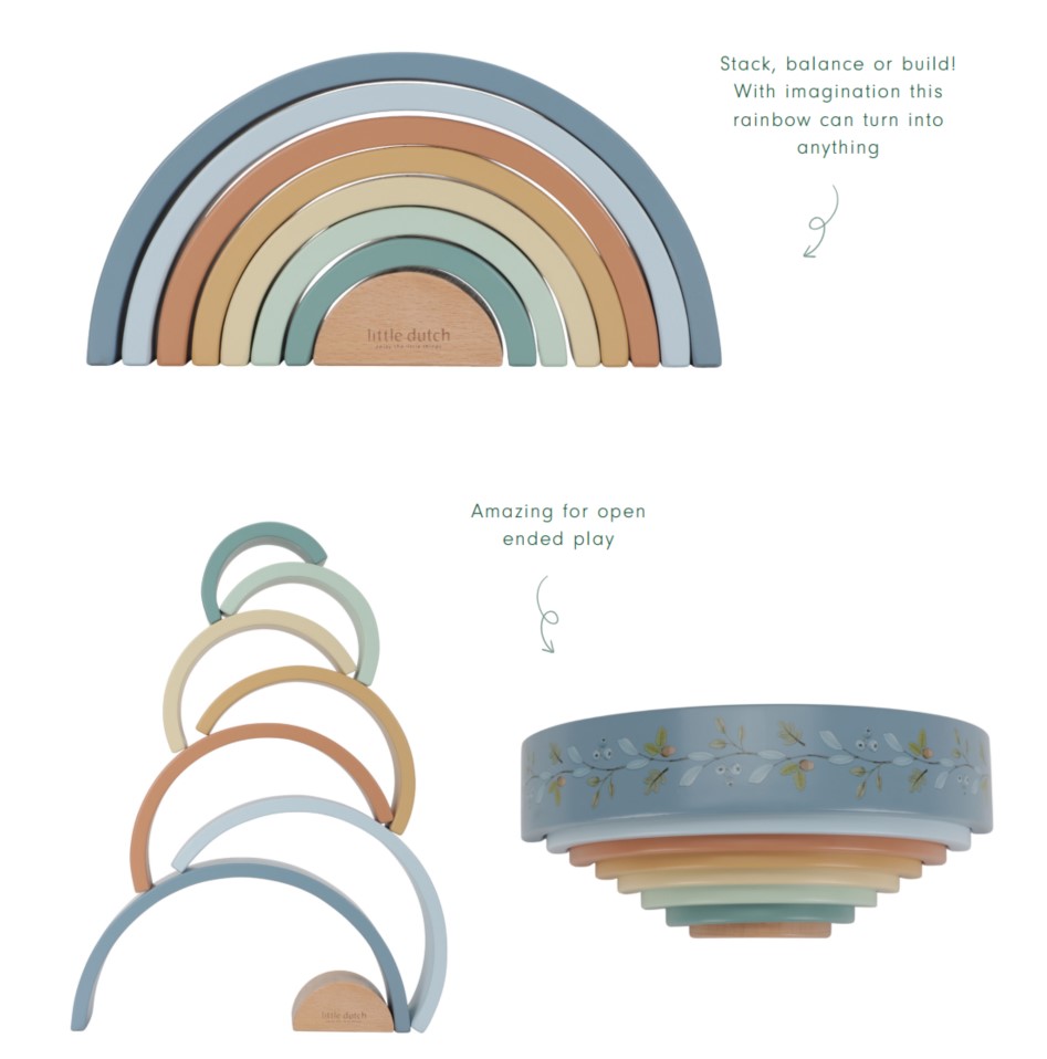 Little Dutch Vikerkaar ´Forest Friends´ FSC puidust - Image 10