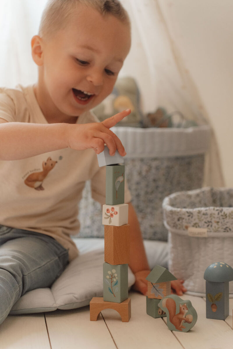 Little Dutch Mänguklotsid `Forest Friends´ FSC puidust - Image 3