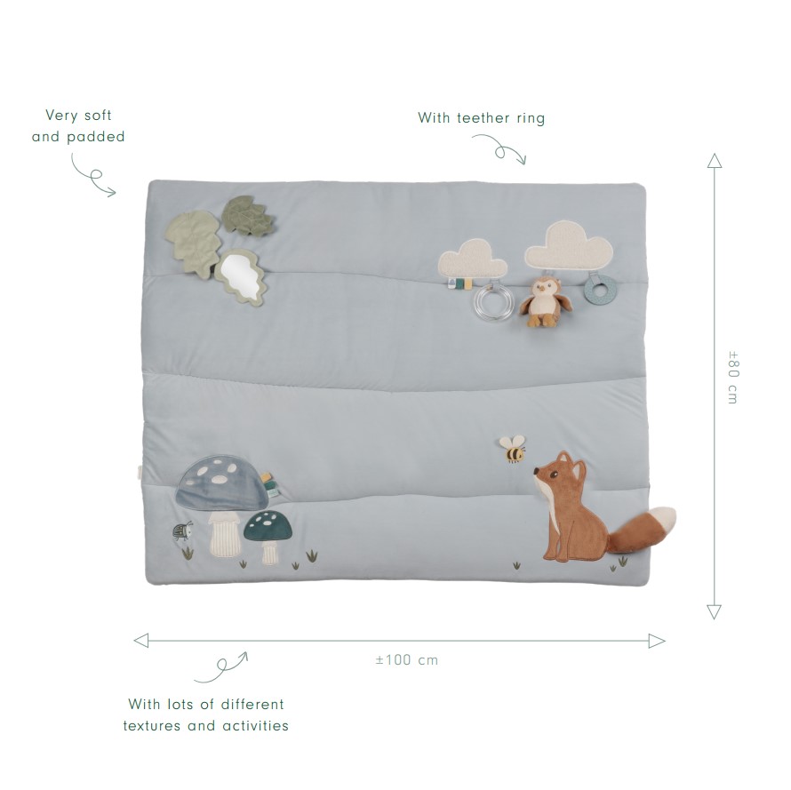Little Dutch Tegelusmatt ´Forest Friends´ 75×95 cm GRS - Image 9