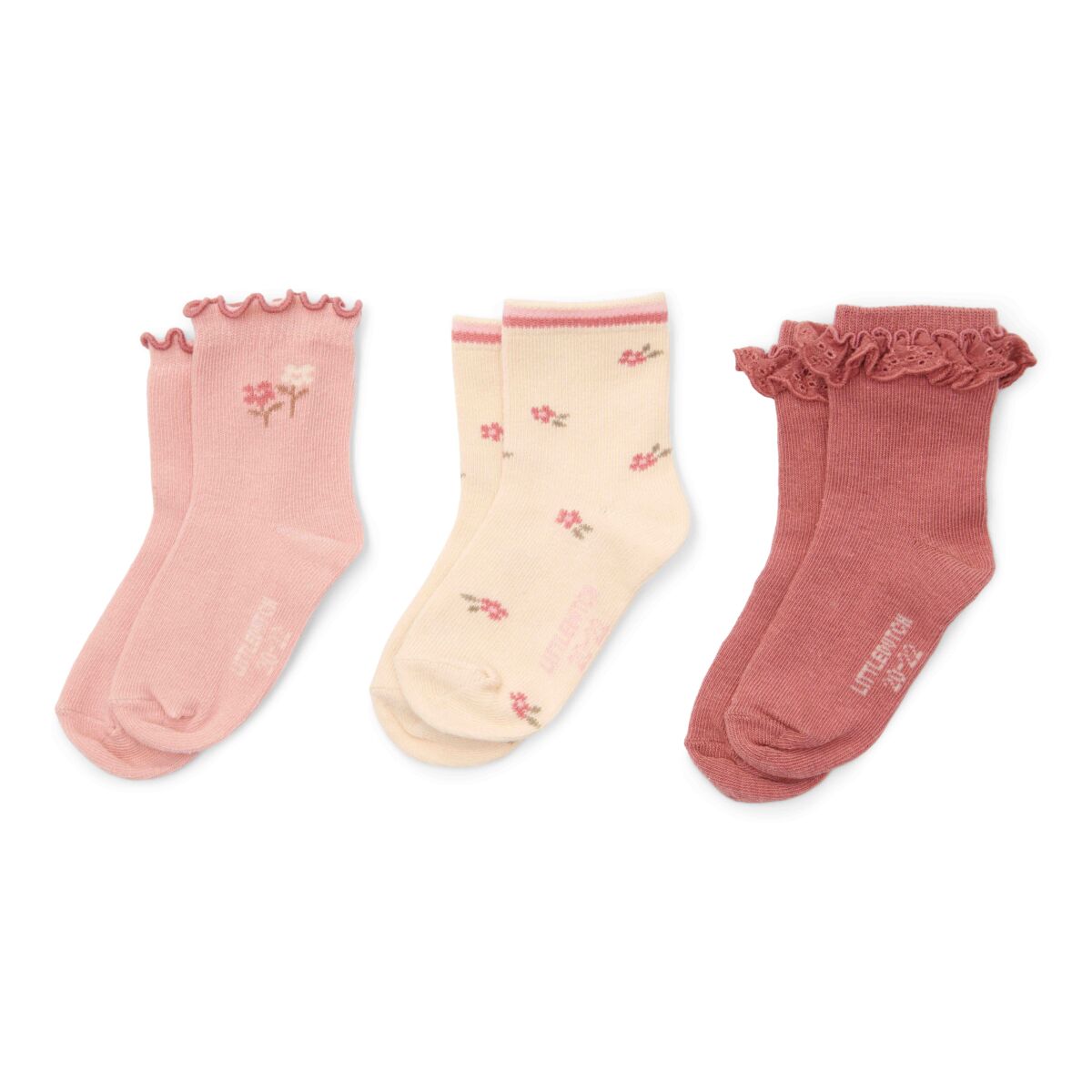 Little Dutch sokid 3-pakk ´Multi Girls´ 17-19 = 6-12 kuud
