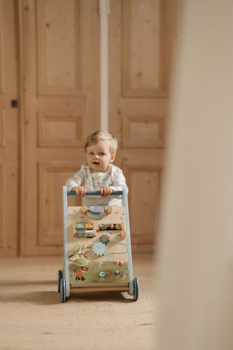 Little Dutch Multifunktsionaalne kõndimiskäru ´Forest Friends´ FSC puidust - Image 13