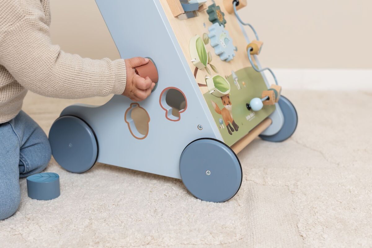 Little Dutch Multifunktsionaalne kõndimiskäru ´Forest Friends´ FSC puidust - Image 12