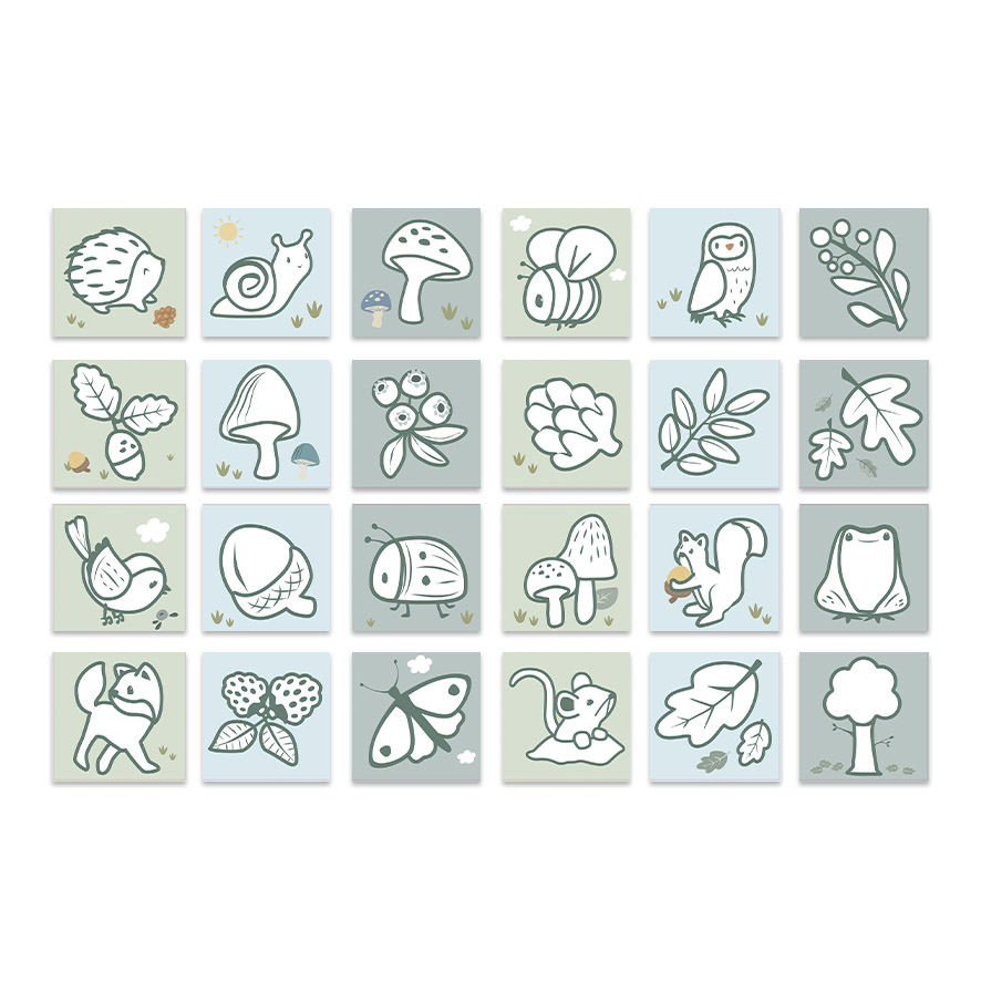 Little Dutch Värvimisraamat abijoontega ´Forest Friends´ - Image 2