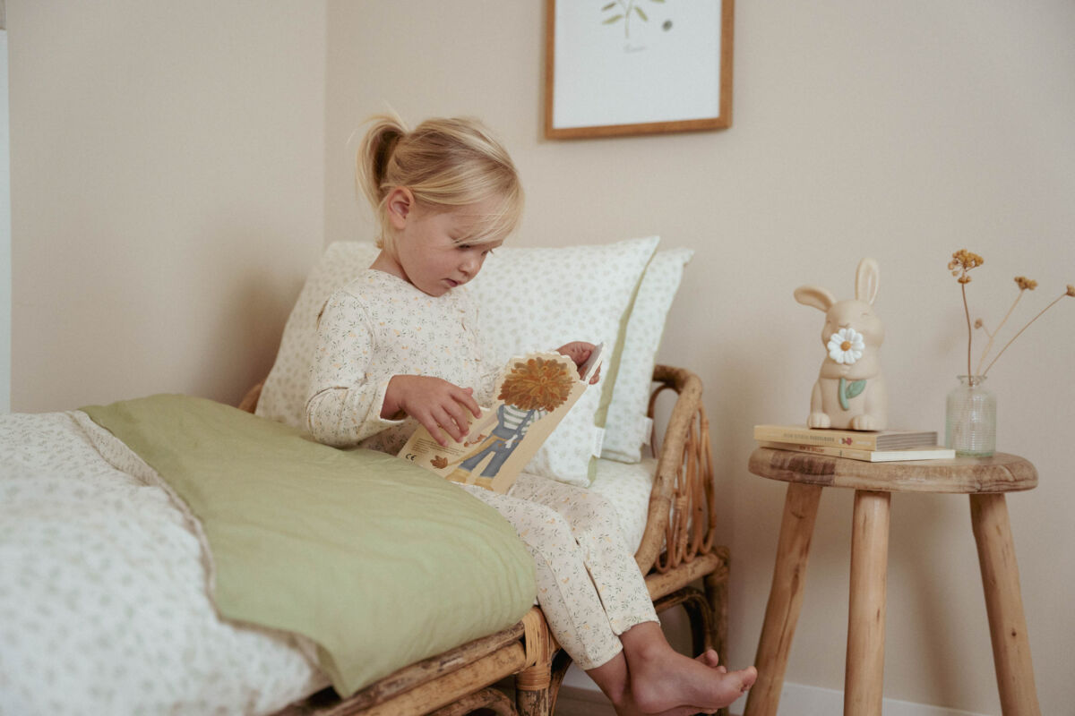 Little Dutch voodipesukomplekt ´Blueberry Leaves´ 100x140 cm + 40x60 cm - Image 4