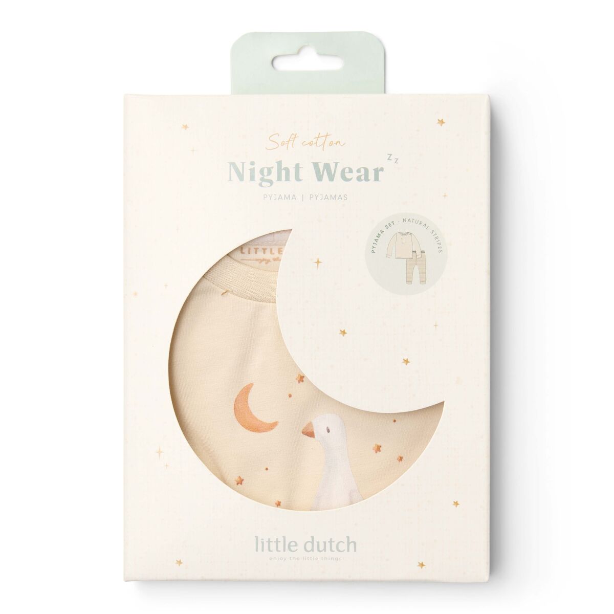 Little Dutch pidžaama ´Natural Stripes´ 98/104 kaheosaline - Image 9