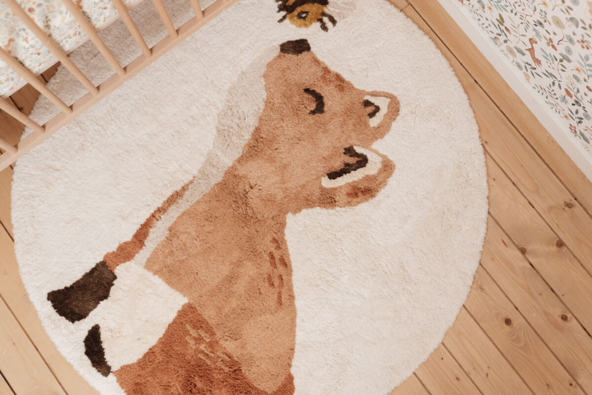 Little Dutch Vaip ´Rebane mesilasega´ 110×110 cm - Image 5