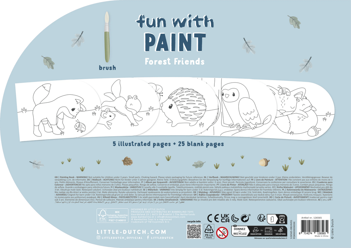 Little Dutch Maalimisraamat ´Forest Friends´ - Image 3