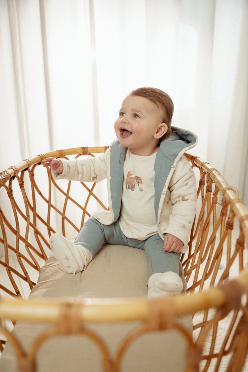 Little Dutch Jakk kahepoolne ´Forest Friends/Stone Blue´ 68 - Image 9