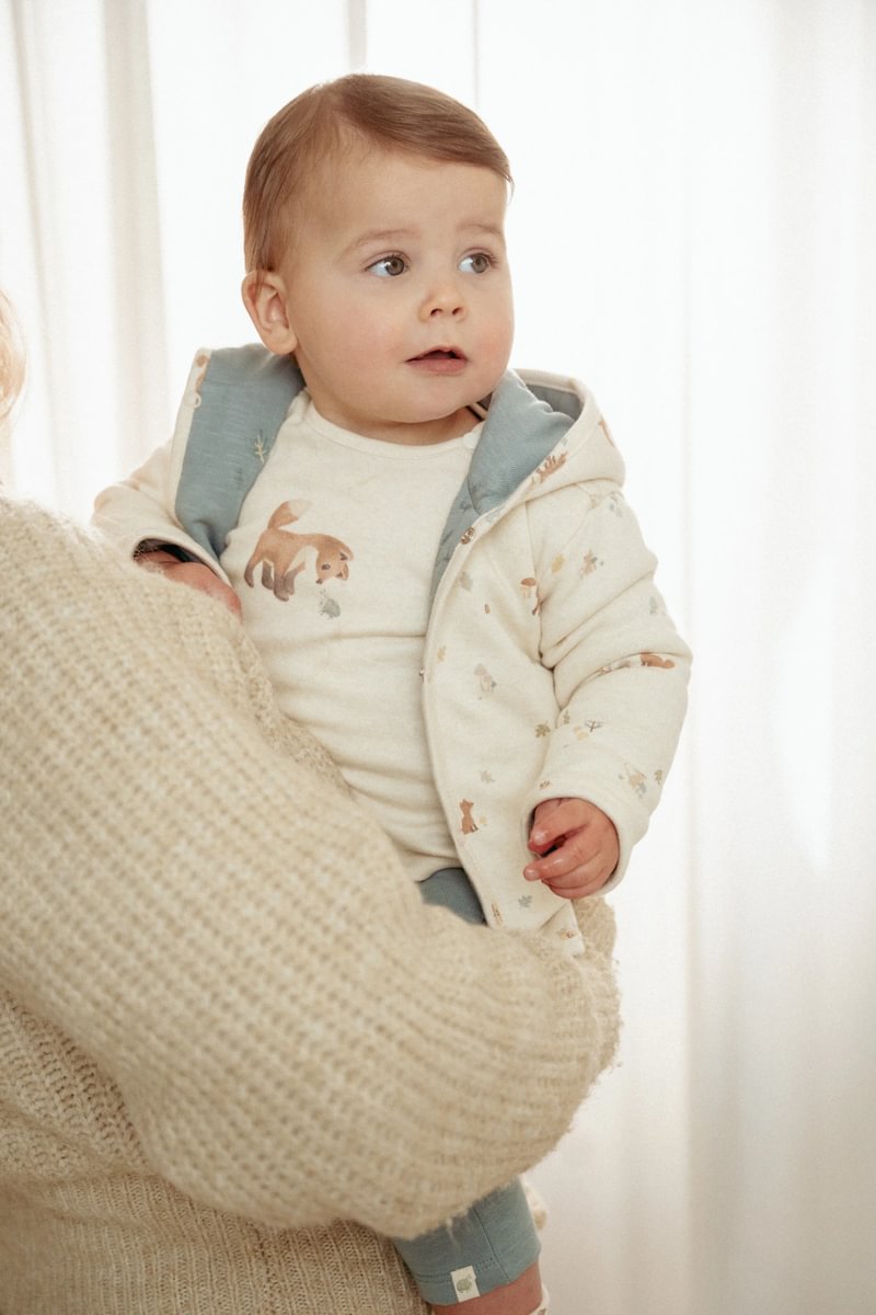 Little Dutch Jakk kahepoolne ´Forest Friends/Stone Blue´ 68 - Image 11