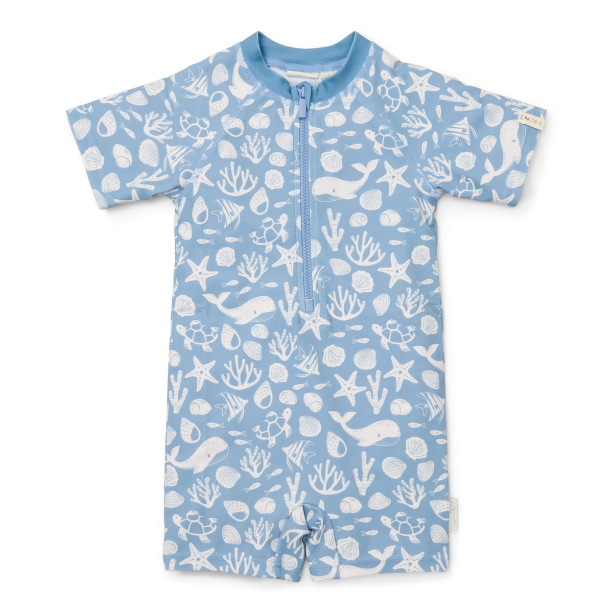 Little Dutch Ujumiskombe lühikeste varrukatega ´Ocean Sea Life Blue´ 86/92