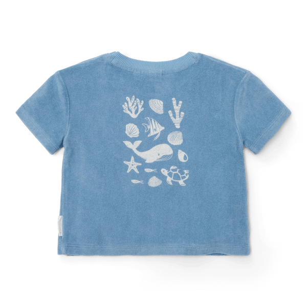 Little Dutch T-särgi ja lühikeste pükste komplekt ´Ocean Sea Life Blue´ 62/68 - Image 4