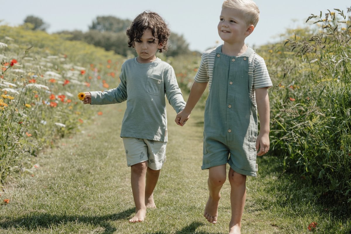 Little Dutch Särk lühikeste varrukatega ´Forest Green Stripe´ 104 - Image 3