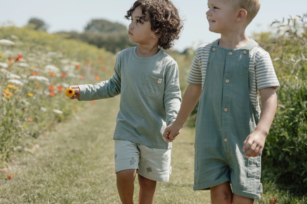 Little Dutch Särk lühikeste varrukatega ´Forest Green Stripe´ 104 - Image 4