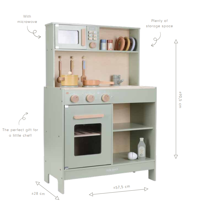 Little Dutch Mänguköök `Münt` FSC puidust - Image 19