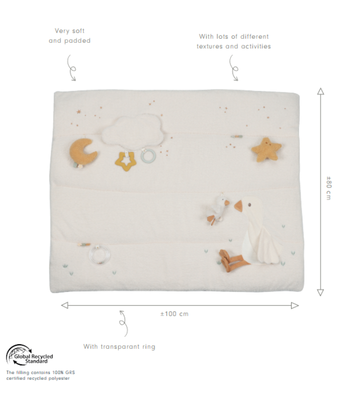 Little Dutch Tegelusmatt ´Newborn Naturals´ 80×100 cm GRS - Image 8