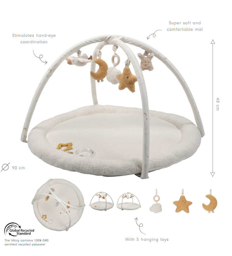 Little Dutch Pehme mängu/lamamismatt rippuvate leludega ´Newborn Naturals´ GRS - Image 17