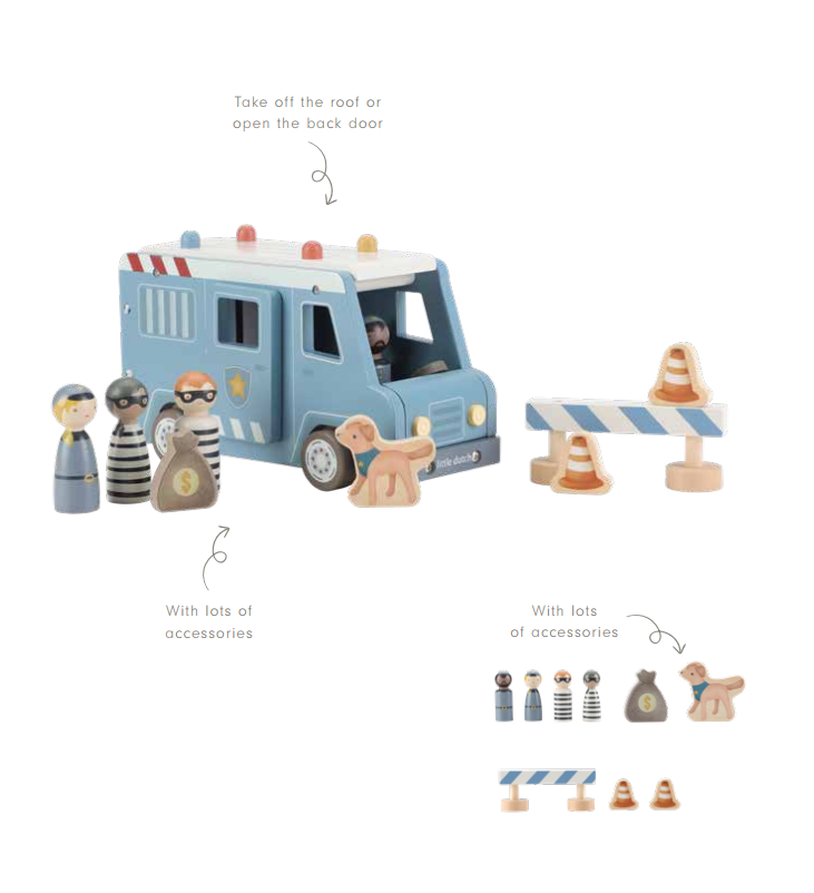 Little Dutch Politseibuss FSC - Image 15