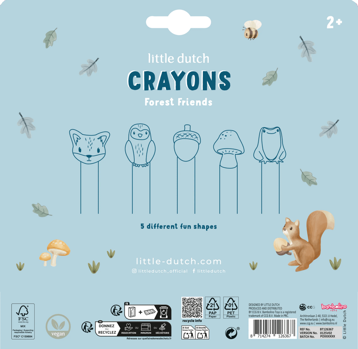 Little Dutch Vahakriidid kujudega ´Forest Friends´ - Image 3