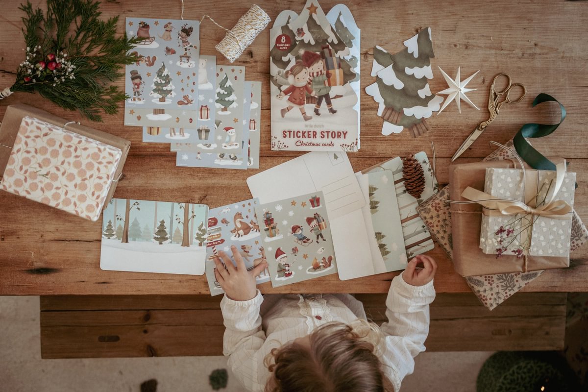 Little Dutch Jõulukaartide ja kleepsude komplekt ´Christmas´ - Image 5