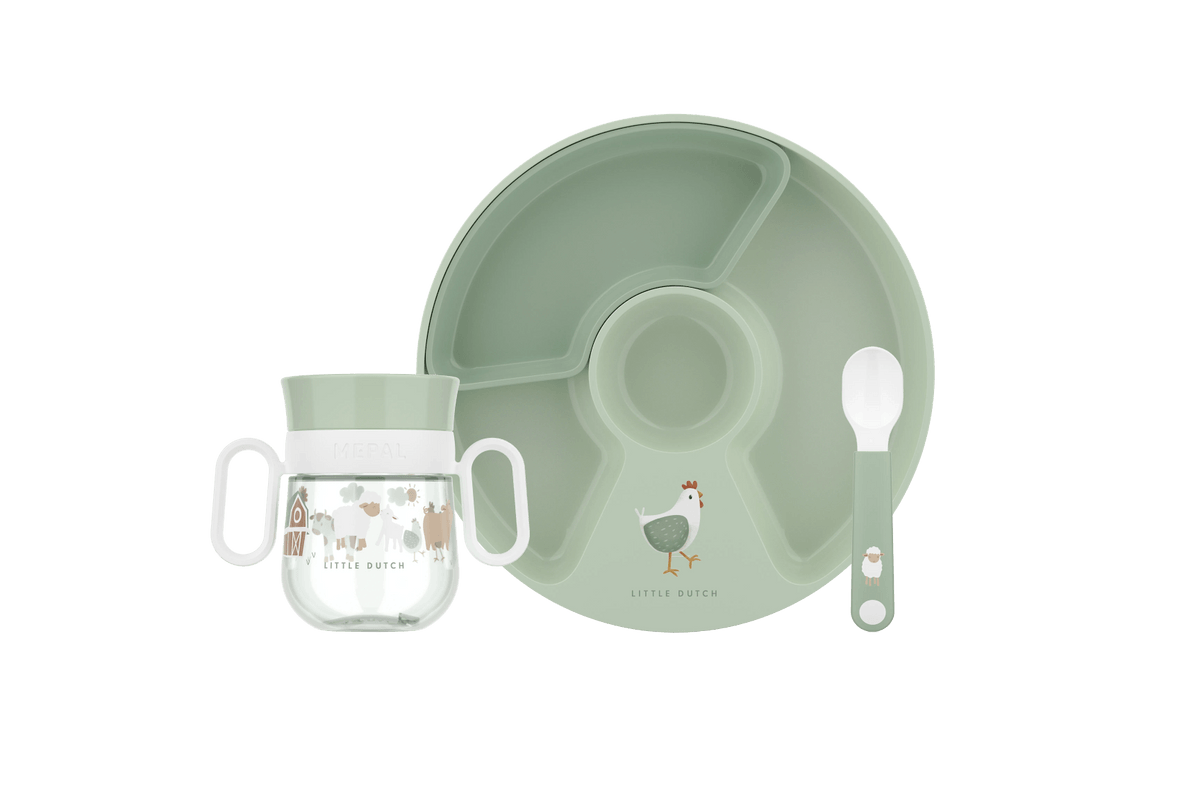 Little Dutch Laste sööginõude komplekt 3-osaline ´Little Farm´