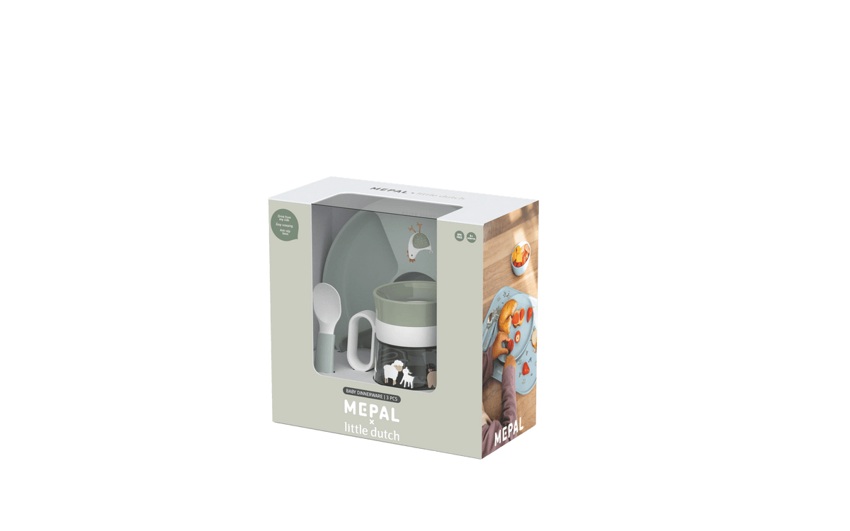 Little Dutch Laste sööginõude komplekt 3-osaline ´Little Farm´ - Image 2