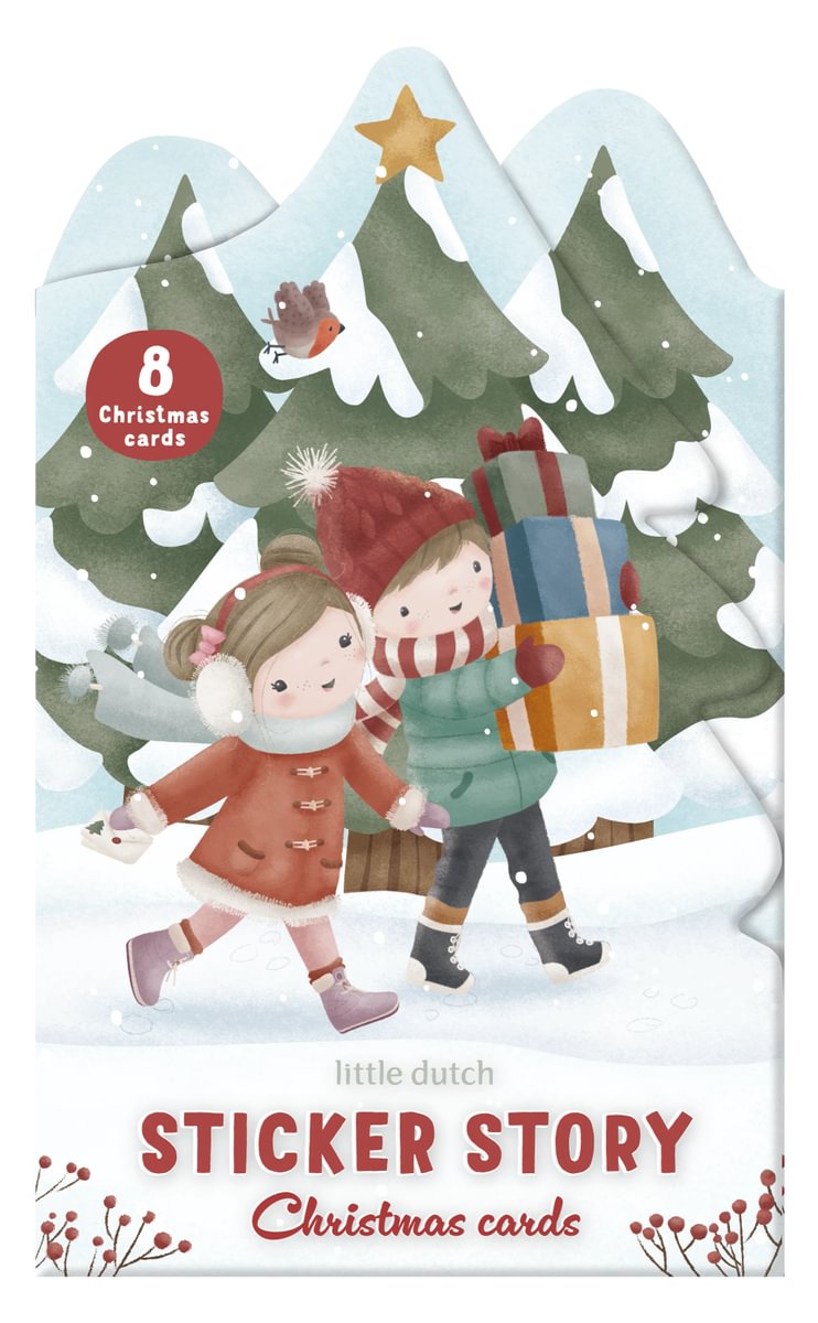 Little Dutch Jõulukaartide ja kleepsude komplekt ´Christmas´ - Image 2