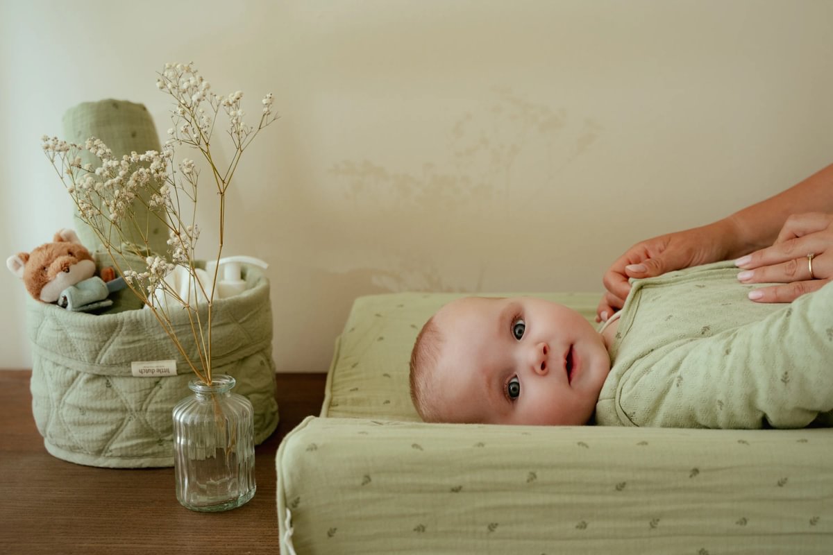 Little Dutch Hoiukorv väike ´Pure Sage` tepitud - Image 6