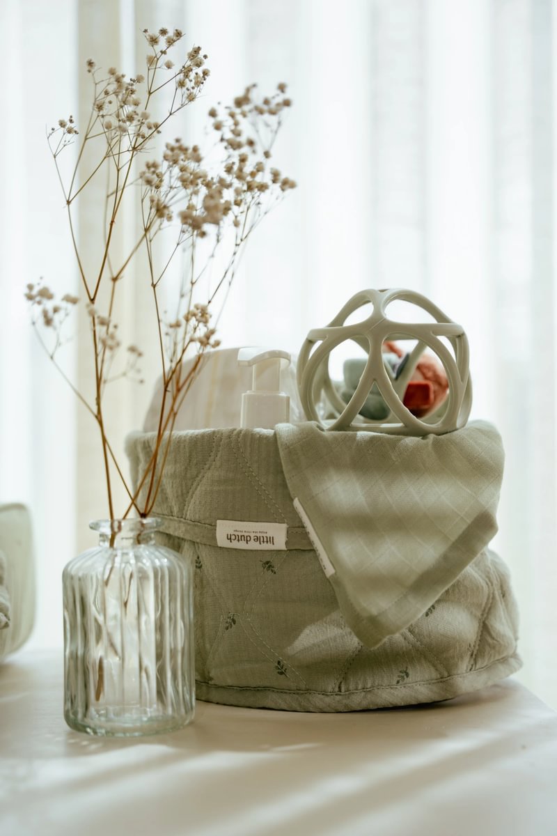 Little Dutch Hoiukorv väike ´Pure Sage` tepitud - Image 4