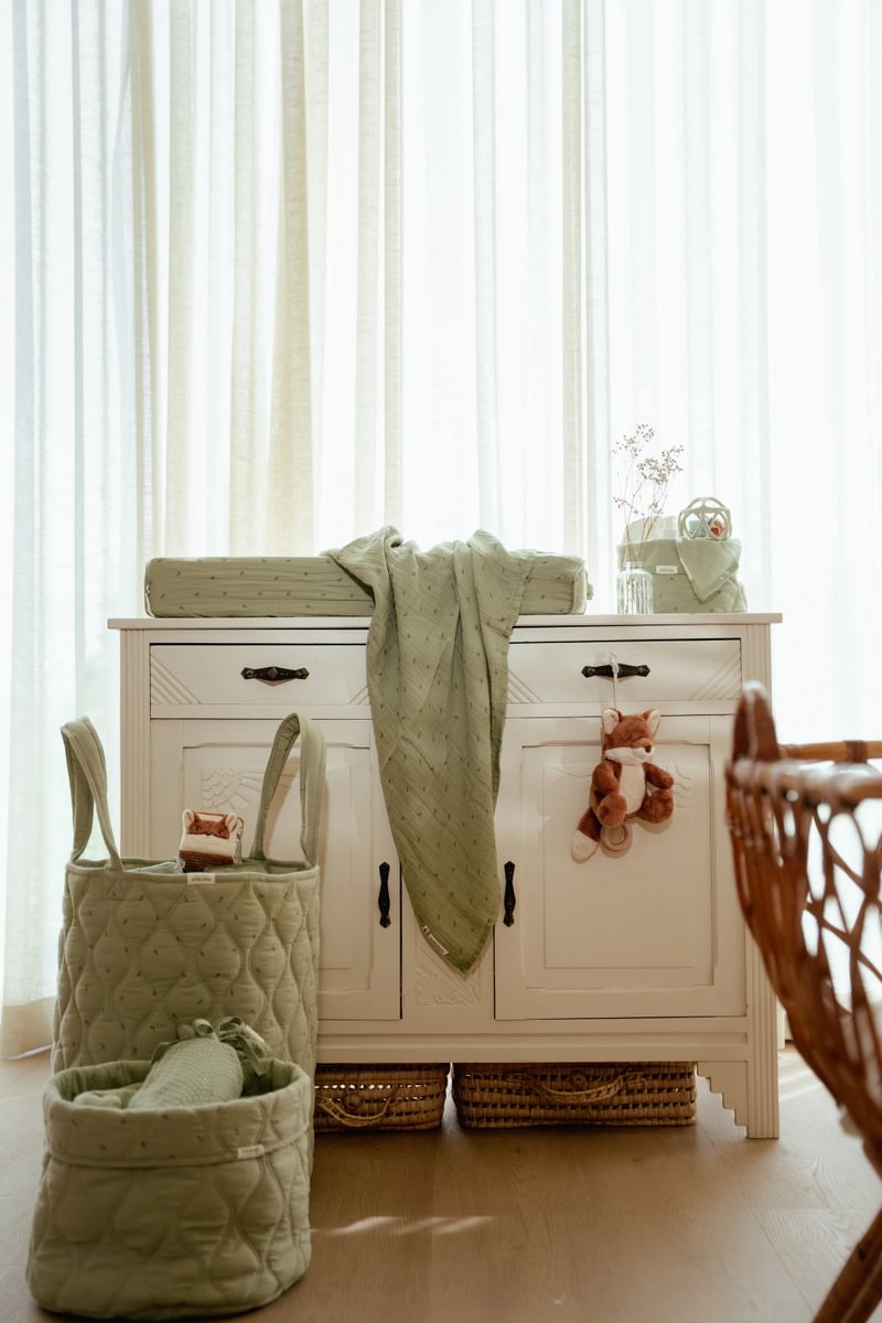 Little Dutch Hoiukorv suur ´Pure Sage` tepitud - Image 3