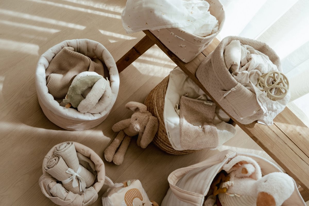 Little Dutch Hoiukorv väike ´Pure Soft Beige` tepitud - Image 7