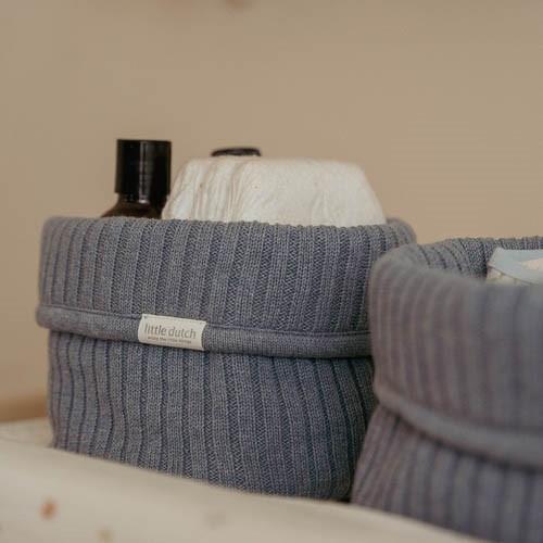 Little Dutch Hoiukorv suur ´Pure Denim Blue` kootud - Image 3