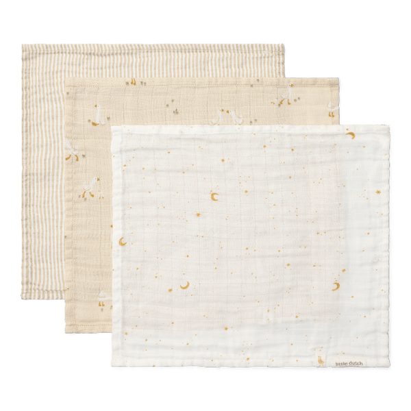 Little Dutch Näolapid musliinist 3 tk `Little Goose´