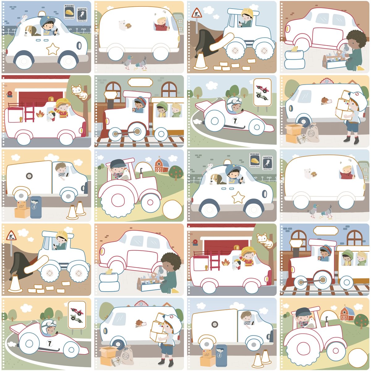 Little Dutch Võluvärviraamat ´Jim & Friends´ - Image 2