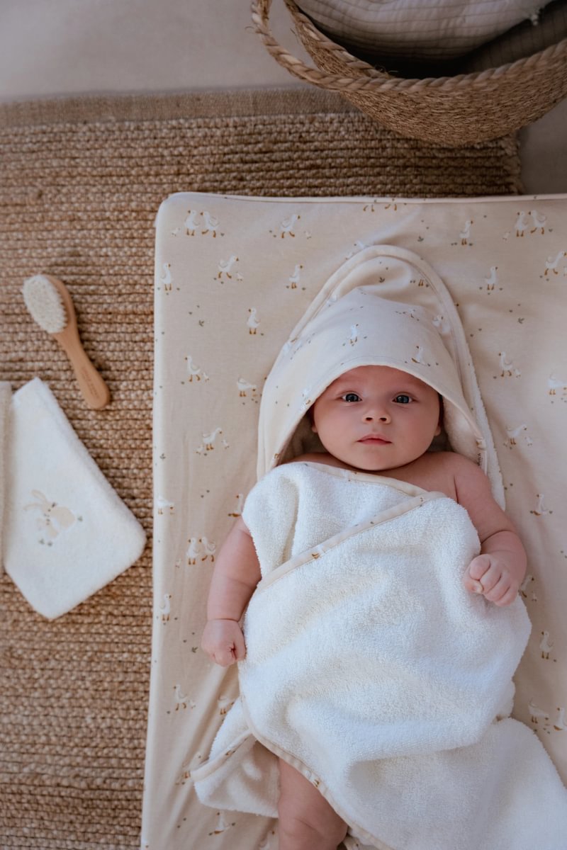 Little Dutch Vannirätik kapuutsiga ´Little Goose` 75x75 cm - Image 9