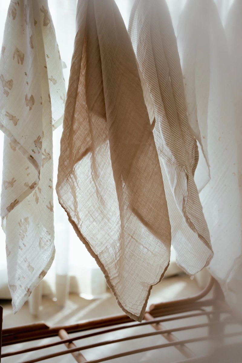 Little Dutch Musliintekike `Pure Soft Beige´ 120 x 120 cm - Image 3