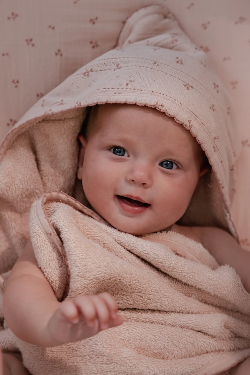 Little Dutch Vannirätik kapuutsiga ´Pure Blossom` 100x100 cm - Image 7