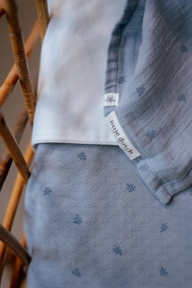 Little Dutch Musliintekike `Pure Denim Blue´ 120 x 120 cm - Image 3