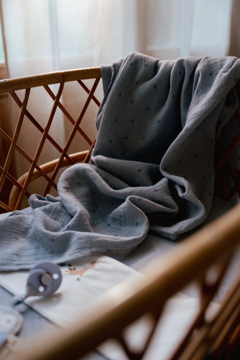 Little Dutch Musliintekike `Pure Denim Blue´ 120 x 120 cm - Image 6