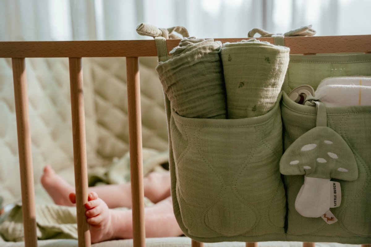 Little Dutch Tekikeste komplekt musliinist `Pure Sage´ 70 x 70 cm - Image 2