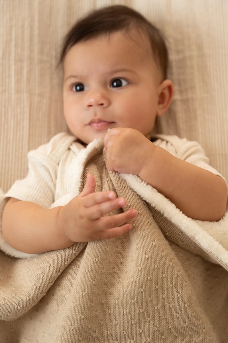 Little Dutch Suur tekk kootud `Pure Soft Beige´ 110×140 cm - Image 3