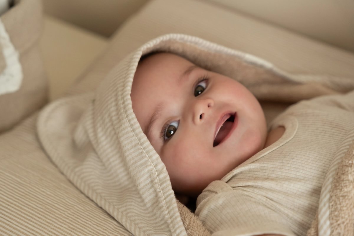 Little Dutch Vannirätik kapuutsiga ´Baby Bunny` 75x75 cm - Image 6