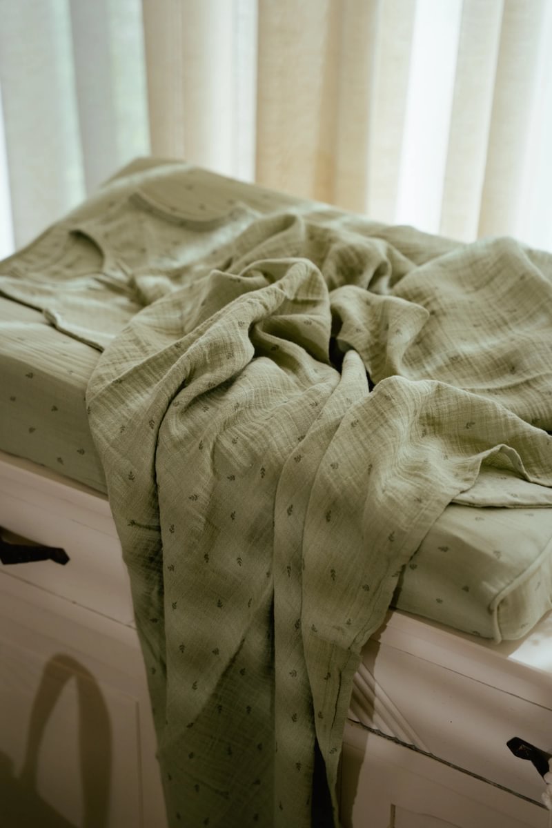 Little Dutch Musliintekike `Pure Sage´ 120 x 120 cm - Image 5