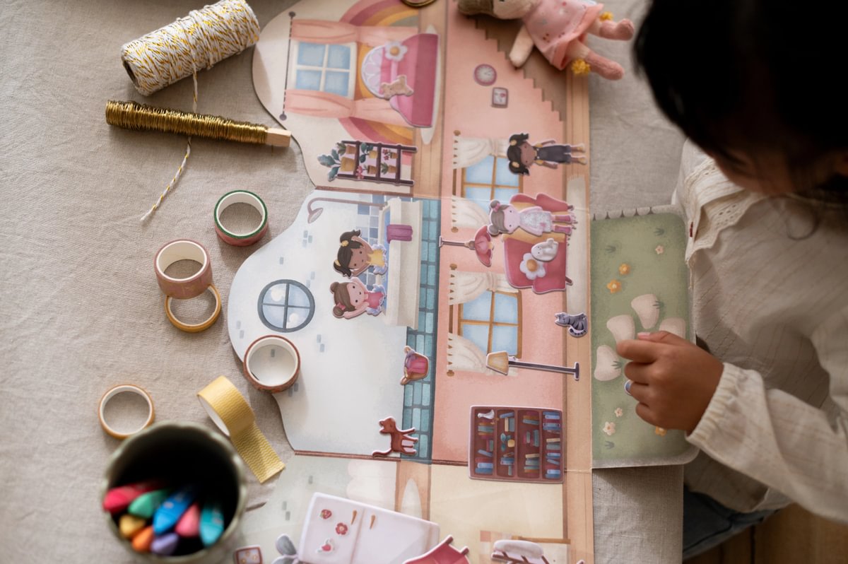 Little Dutch Kleebiste vihik taaskasutatavate kleepsudega ´Rosa & Friends´ - Image 13